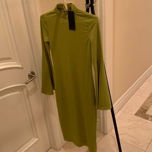 NWT FHQ midi long sleeve dress size S